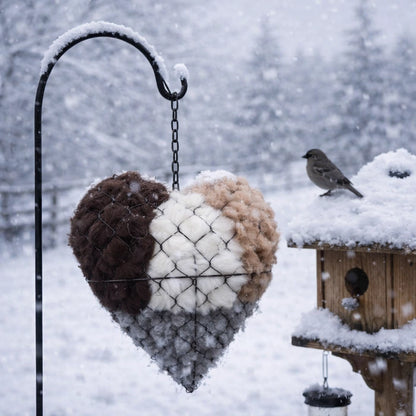 🔥Final Hours 70% OFF🏆Handmade Natural Alpaca Fiber Bird Nesting Heart❤️Bird lovers gift🕊️🏡