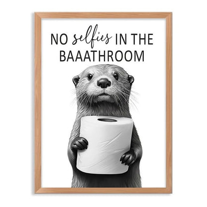 🔥LAST DAY EXTRA 60% OFF🚽Funny Bathroom Wall Art - "Nice Ass" Donkey Print