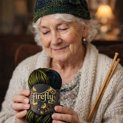 🔥LAST DAY 60% OFF - 🧶Aran Wool ‘Firefly’ Iridescent Shimmer Yarn: A Touch of Magic in Every Stitch💫